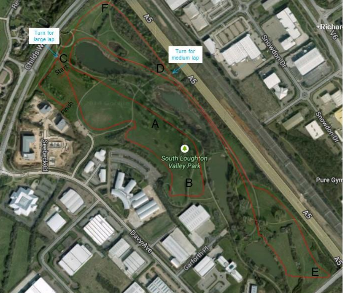 map of the race route